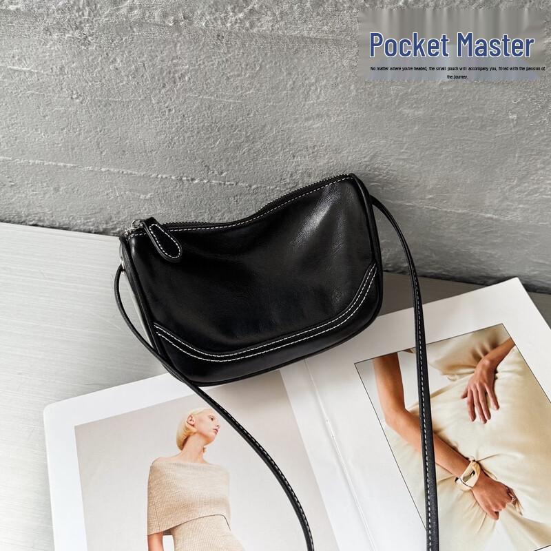 Doxiaozhu Women s First-Layer Cowhide Mini Crossbody Bag