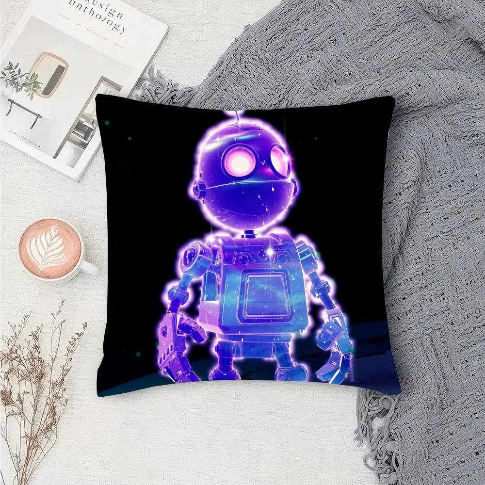 Adventure Game R-Ratchet C-Clank Vintage Pillow Case Sofa Cushion Cover Room Home Decoration