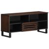 VidaXL Brown TV Cabinet 100x34x46 Cm Solid Mango Wood, TV Bench, Hi-Fi Cabinet, TV Console, TV Buffet, Multimedia Cabinet, 377516