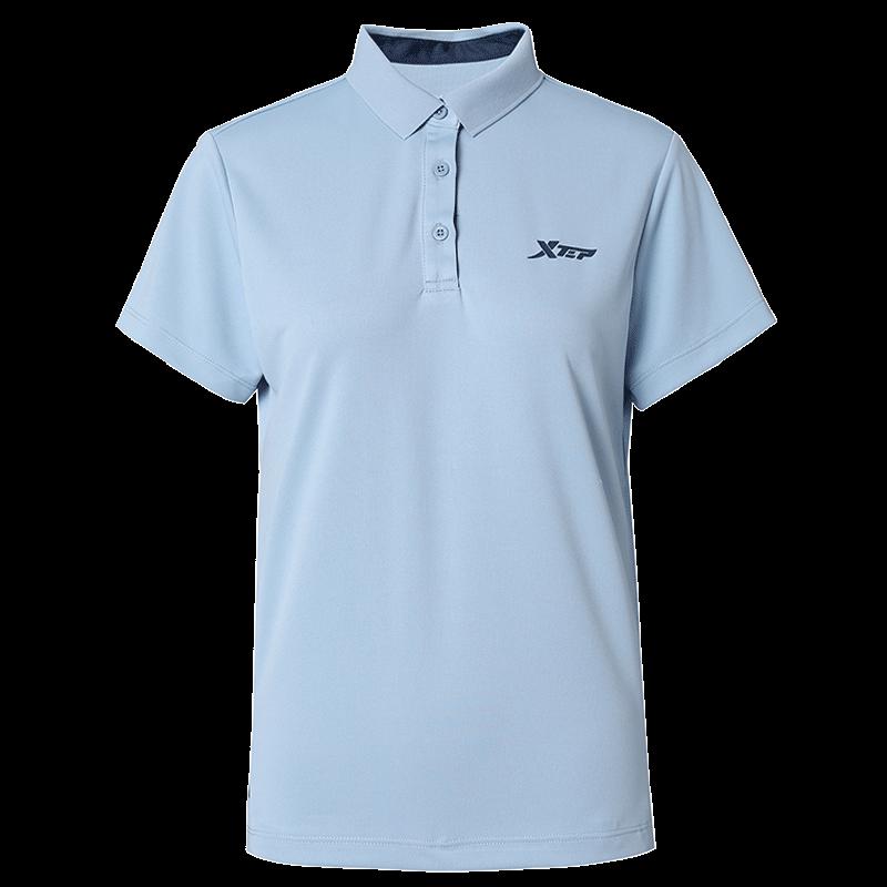 XTEP Women s Moisture-Wicking Polo Short Sleeve T-Shirt M