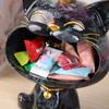 Graffiti Big Mouths Cat Figurine Resin Animal Statue Desktop Keys Candy Storage Box Home Entrance Office Living Room Decoration