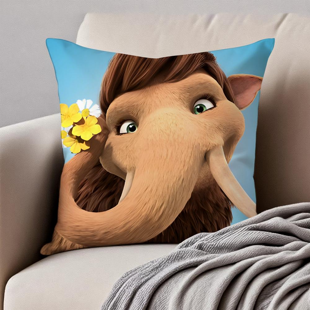 Copricuscino Cuscino Federa Film d'Animazione Classico L'Era Glaciale Antiacaro Cerniera Invisibile Peluche Corto Cuscino per Divano