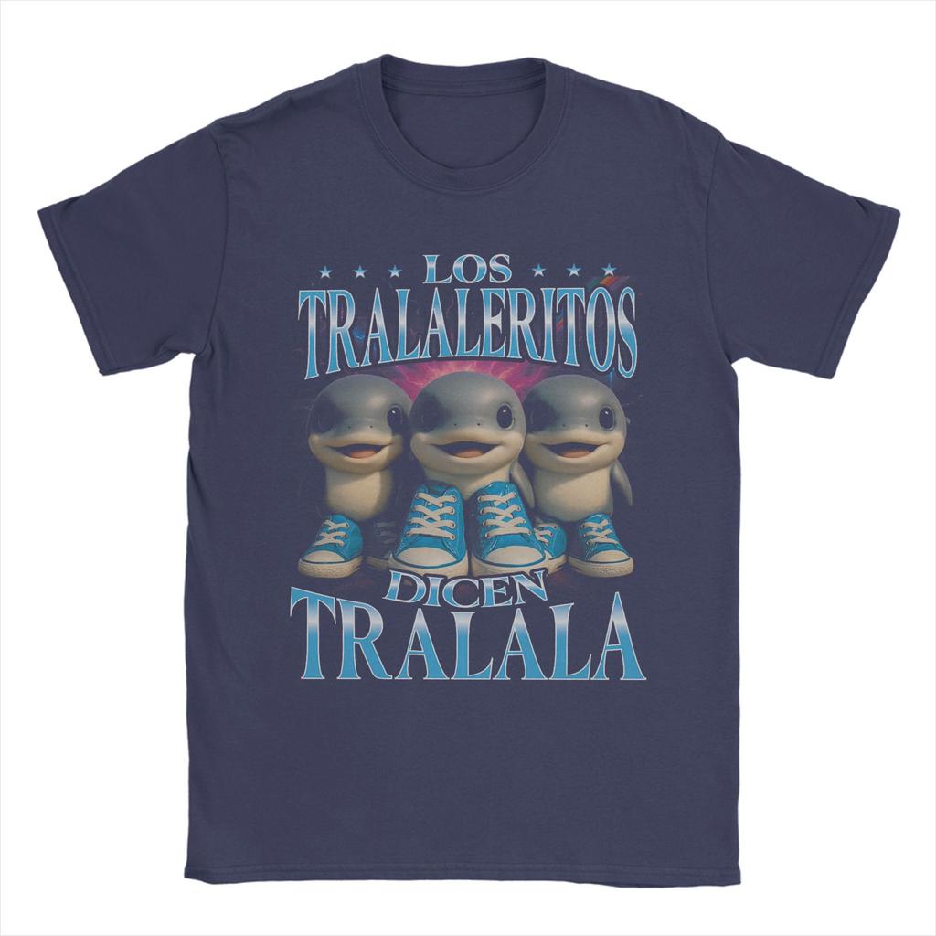 Herr Los Tralaleritos Säger Tralala Italiensk Hjärnröta Bootleg T-shirt Toppar Kortärmad Rundhalsad T-shirt