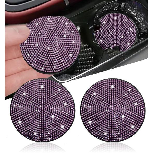 

Многофункциональная автомобильная подставка с бриллиантами, коврик для чашки с водой, украшение для Nissan Qashqai J11 J10 Juke Tiida Nismo ПРИМЕЧАНИЕ X-TRAIL 1pcs-purple