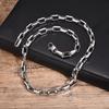 Vnox Mens Chunky Heavy Rectangular Chain Necklaces, Hiphop Punk Never Fade Steel Chain Collar Chokers, Men Women Unisex Jewelry