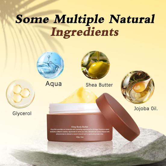 120G Men Moisturizer Hydrating Smoothing Nourishing Moisturizing Long Lasting Fragrance Portable Travel Skin Care Body Butter