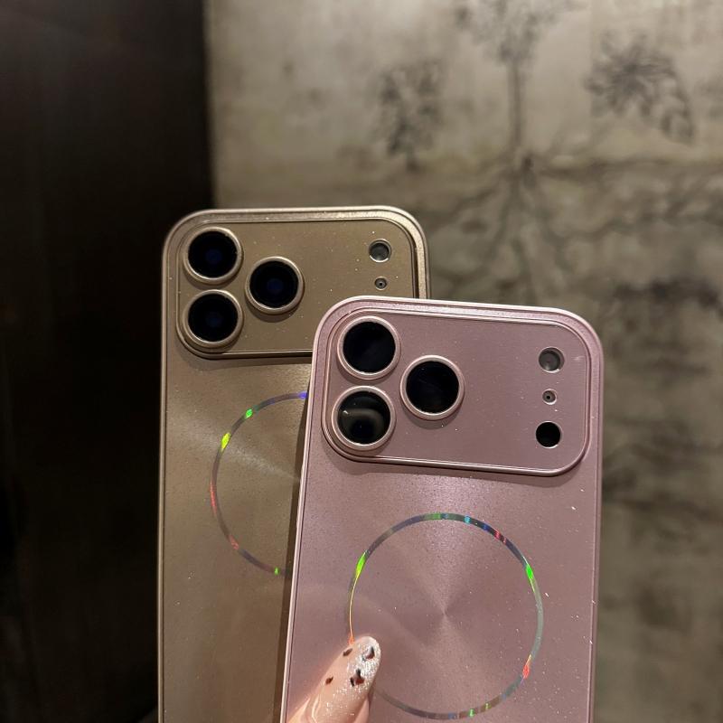 Luxus-Kamera-Schutz Magnetischer Glitzer Aurora Glänzende Handyhülle Für Magsafe iPhone 17 Air 16 15 14 Plus 13 12 11 Pro Max Vollständige Linsen-Schutzabdeckung