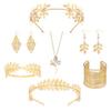 Hair Accessories Fashion Personality Gold Leaf Pearl Headband