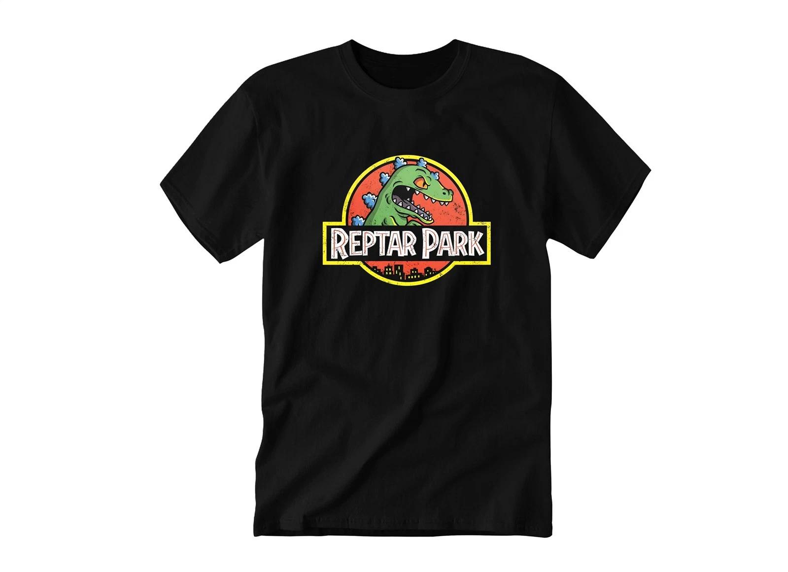 T-Rex Park Cartoon Art Image | Youth & Adult Unisex Tee Tshirt S
