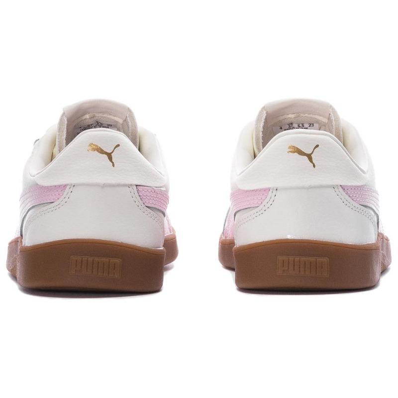 Puma Club 5v5 Women Synthetic Leather Skate Shoes Off White 397635-10