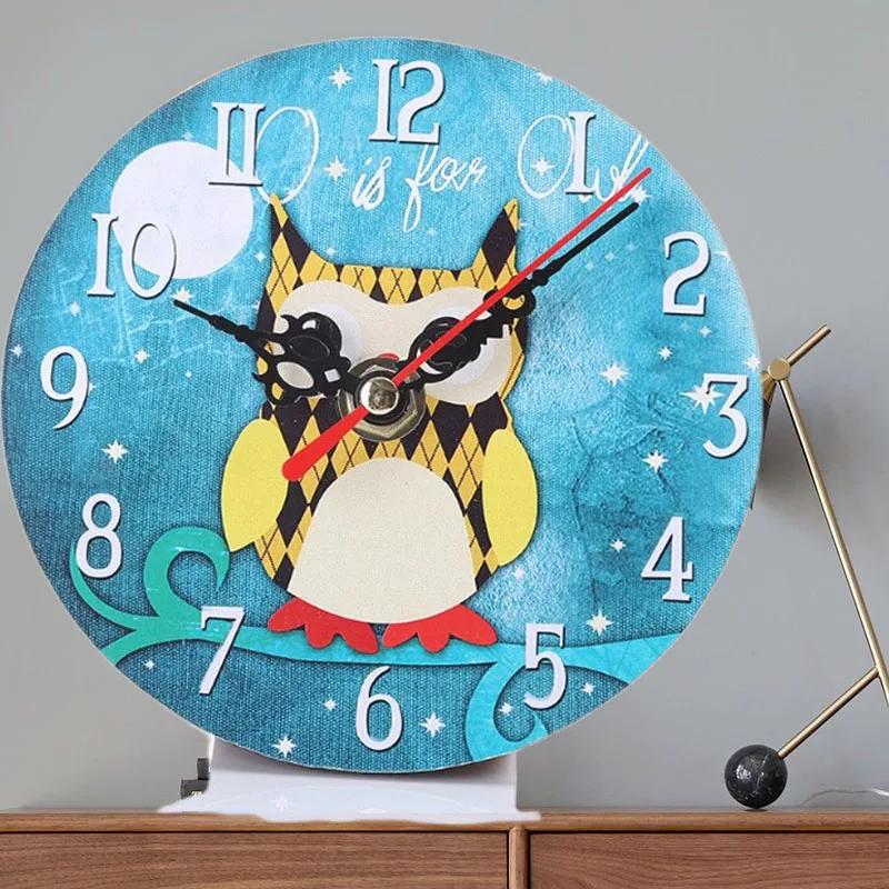 Original retro American wall clock Mute non-ticking punch-free art wall clock can be used in kitchen  bedroom coffee shop 12 cm