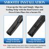 For Toyota Sequoia 2008- Pair Left Right Car Roof Drip Finish Moulding Seal Strips Trim Black Rubber 75551-0C080 75552-0C080