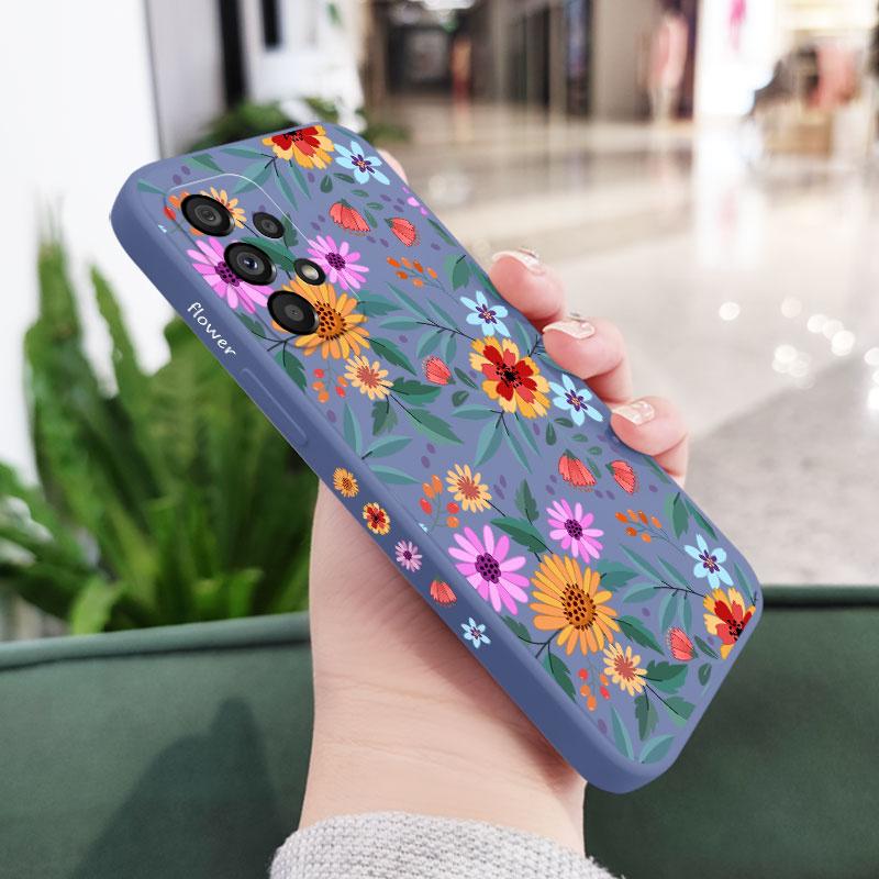Showy Flowers Case For Samsung A56 A36 A26 A16 A06 A54 A34 A24 A14 A15 A25 A35 A55 A73 A53 A33 A23 A13 A03 S A72 A32 A12 A22 5G