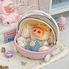 Doll Storage Box, Dust-proof Cotton Doll Transparent Cradle, Household Storage Tool Box, Handheld Display Cabinet
