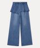 Mixxo Layered Skirt Denim Pants_Miwtjg413J