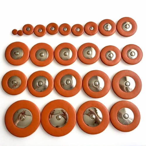 25-Piece Tenor Saxophone Pad Set, Sheepskin Leather, Replacement, Repair, and Care for Saxophone Parts