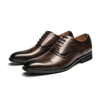 Mode Neue Spitzschuhe Schwarz Braun Schnürschuhe Oxford für Herren Luxus Designer Formell Hochzeit Abschlussball Kleid Heimkehr Schuhwerk
