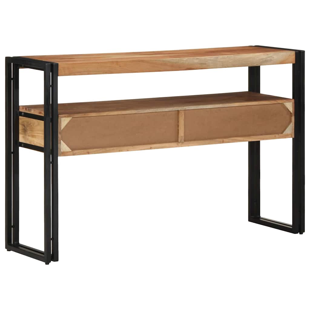 Console Table Brown 120 x 33 x 75 cm Solid Acacia Wood