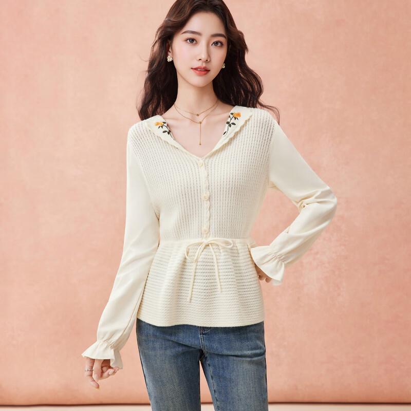 IEF Elegant French Style Knitted Tunic Top