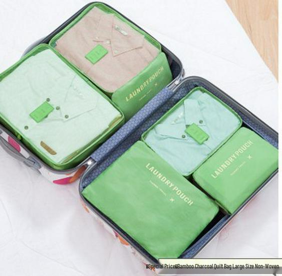 Spot Travel Six-Piece Set: Large Capacity Clothes Storage & Portable Toiletry Cosmetic Bags
