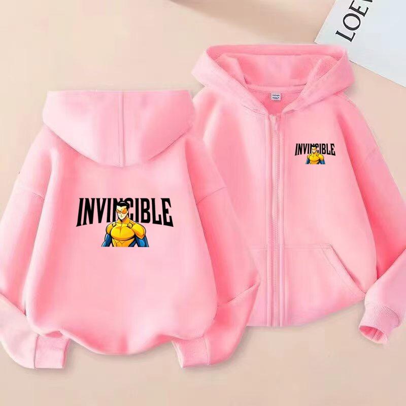 The Latest Best-selling Children's Sports Sweatshirt in Shaolin Animation Printed Hooded Zip-Up Shirt for Boys Girls Aged3-13