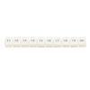 ZB5 DIN Rail Terminal Block Marking Label, White Nylon Numbered Tag for Electrical Circuit Wiring Identification