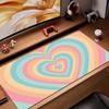 Pink Heart Swirl Kawaii Gaming Mouse Pad Large Extended Desk Mat Aesthetic NonSlip Desk Mat for Office Laptop