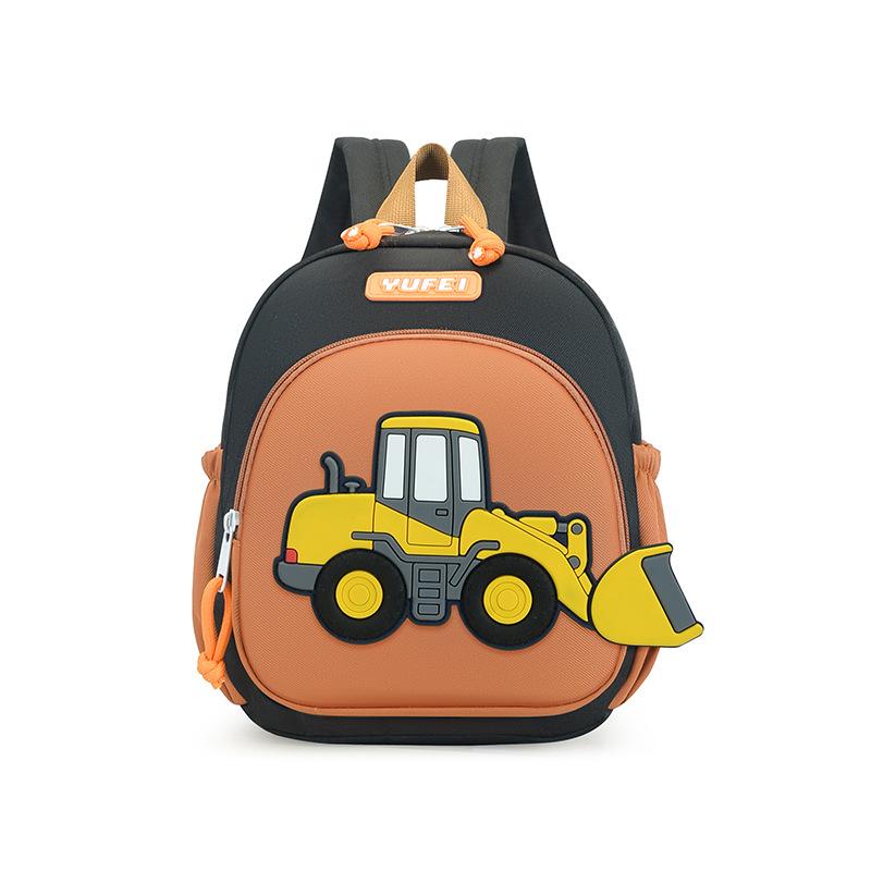 Cartoon Car Kids Backpack Boys Girls Preschool Daycare Bookbag Lightweight Protective Spinal Water-Resistant Toddler Daypack