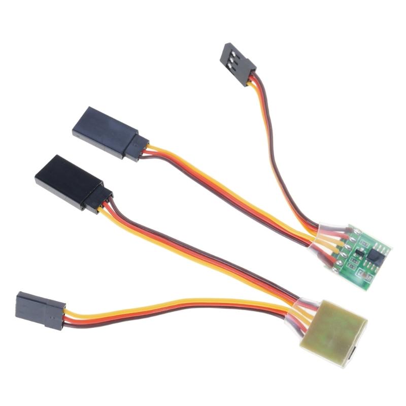 Høy-presisjon servo reverser Bærbar fjernstyrt leketøy Signal reverser Bil modifisert Erstatningsdel 5V-6V