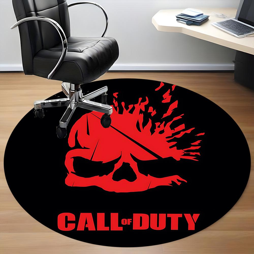 1pc Call of Duty Office Round Area Rug,  Under Office Chairs Bedroom Living Room Home Decor a0926103