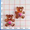 Cartoon Bear Resin Accessories: Handmade DIY Hair Pieces, Shoe Buckles, Hats, Keychains, Phone Cases, Ornaments