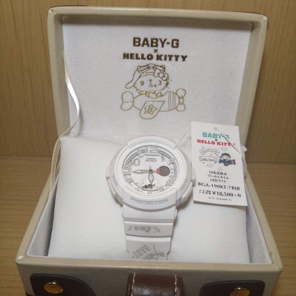 Used BABY-G x HELLO KITTY BGA-190KT-7BJR