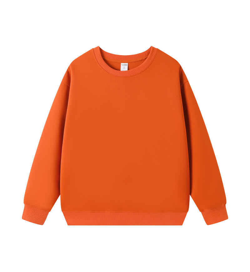 Fashionable 330g Oversized Casual Men's American Streetwear Solid Color Crew Neck Sweatshirt - Men's Fall Winter Basic Sweatshirt