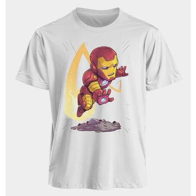 Men's and Women's T-shirts Iron Man Summer American Spring and Autumn Sports Fitness Niche Casual Oversized Short-sleeved