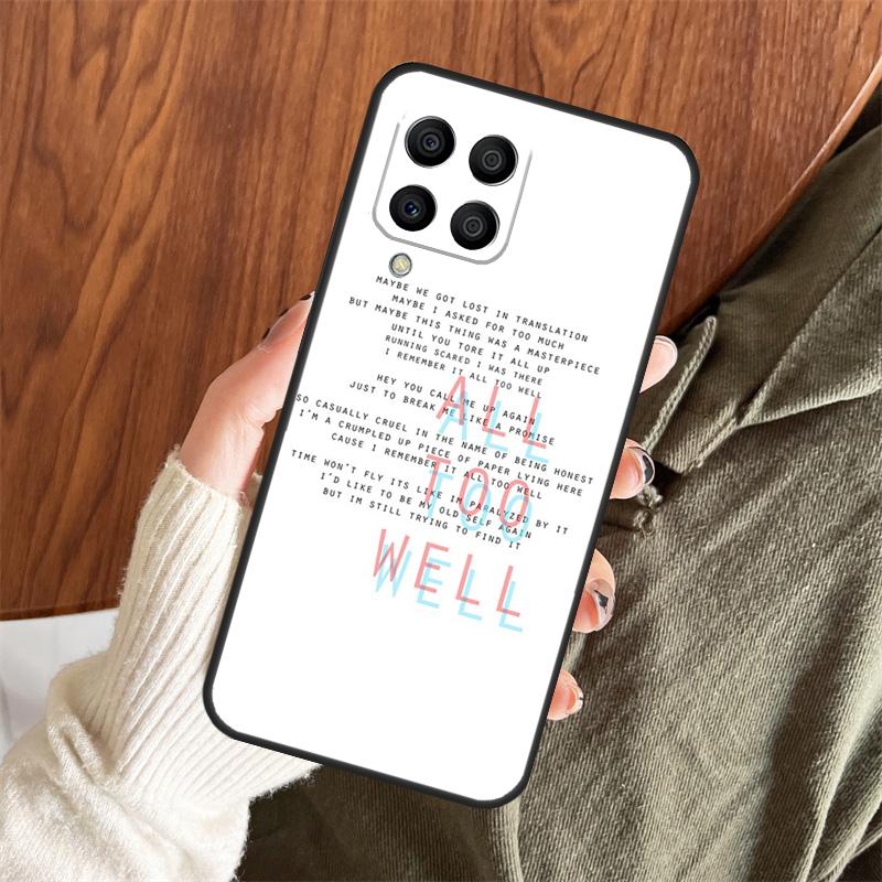 All Too Well Lyrics Case For Samsung Galaxy M14 M34 M54 M12 M32 M52 M15 M11 M13 M06 M16 M36 M56 M31 M53 M35 M55