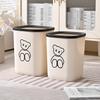 Large Capacity Thickened Trash Can with Pressure Ring for Bathroom, Toilet, Living Room, and Kitchen