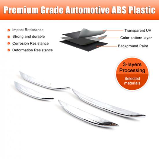 ABS Chrome Front Fog Light Lamp Strip Trim Fit For Benz GLC X254 -2024