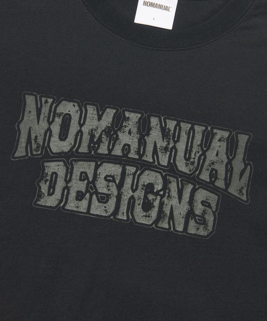 NOMANUAL Stripe Layered Long Sleeve Tee - Black