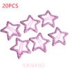 20pcs/lot 3CM Mini Star Hair Clip Kids Glitter Metal Hair Clips Barrettes Hairpins Girls Hair Accessories Headwear Styling Tools