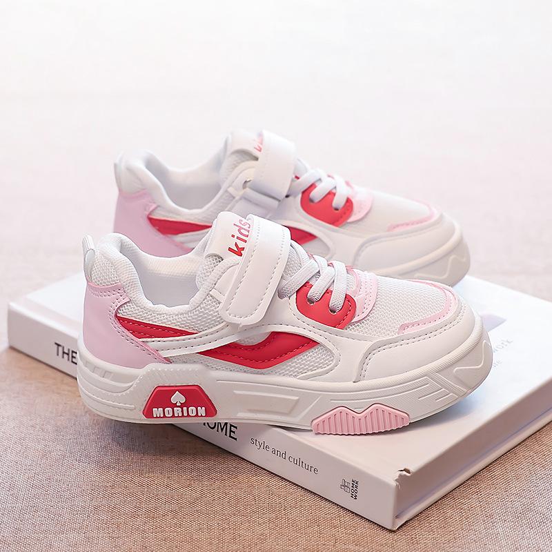 Autumn new children's sports shoes foreign trade boys medium and small children's white shoes girls' shoes children's white shoes