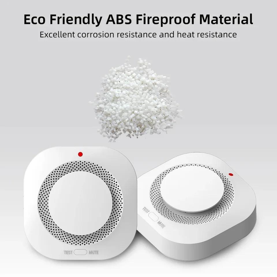 Independent Smoke Detector Sensor Fire Alarm System For Home Office Security Smoke Alarm Fire Protection Battery Powered