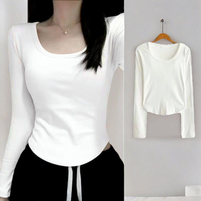 De Velvet Women's Long Sleeve Slimming Base Layer - Versatile, Comfortable Autumn/Winter Top