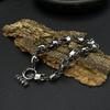 High Quality Retro Personalized Stainless Steel Creative Domineering Skull OT Buckle Bracelet for Men Jewelry Gift
