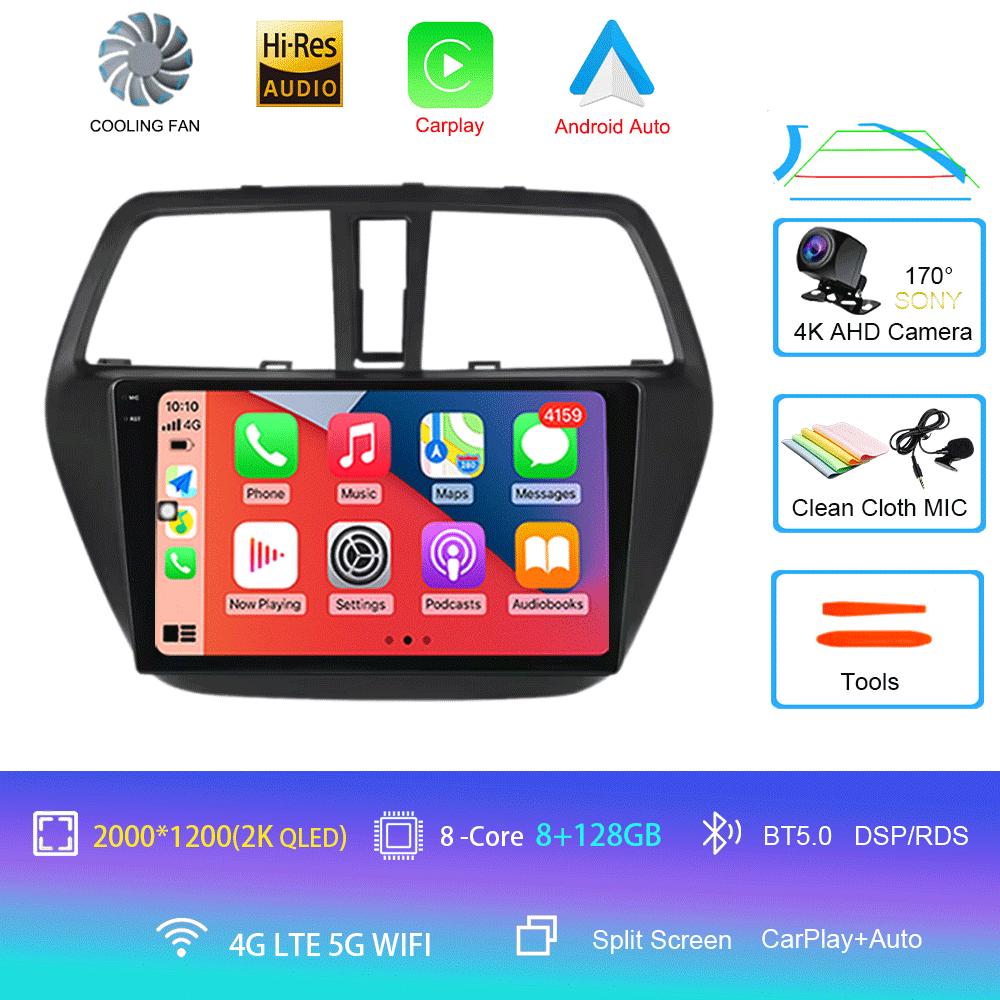 Android 14 Car Radio For Suzuki SX4 2006-2014 Multimedia Video Player 2 Din 4G WIFI Wireles Carplay Navigation GPS RDS Head Unit