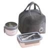 3-Piece Leakproof Lunch Containers Set | Insulated Thermal Bag Included | Spacious Bpa-Free Meal Prep For School & Work