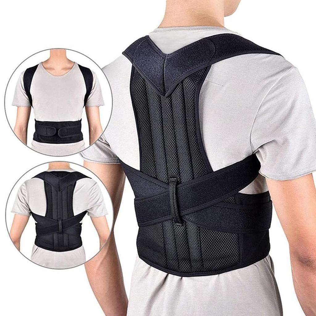 XS-4XL Plus Size Posture Corrector For Women And Men, Adjustable Back Support Lumbar Brace, Relief And Improve Posture For Neck, HunchBack And