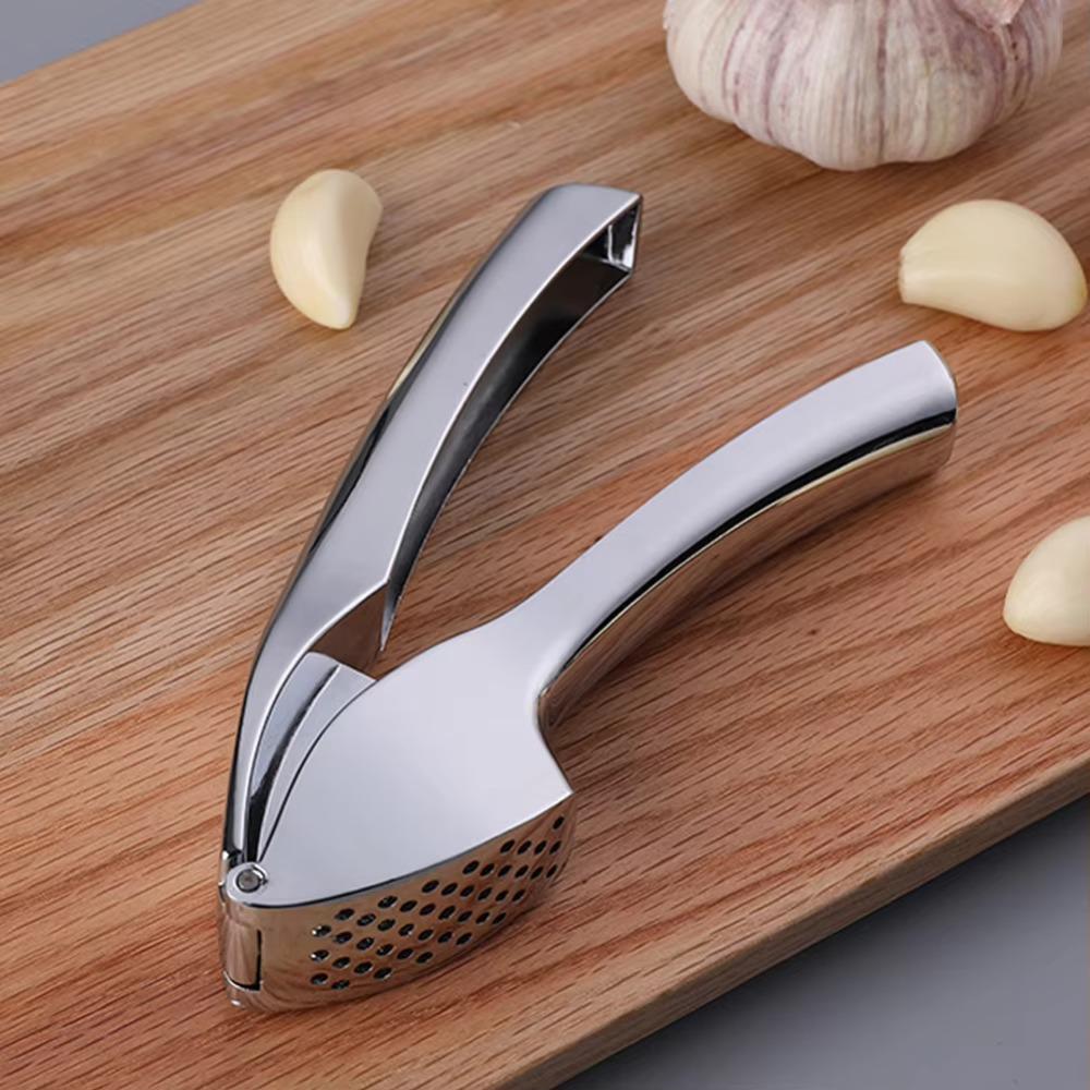 Manual Garlic Press Ergonomic Grip Ginger Crusher Easy Cleaning Garlic Masher  Restaurant