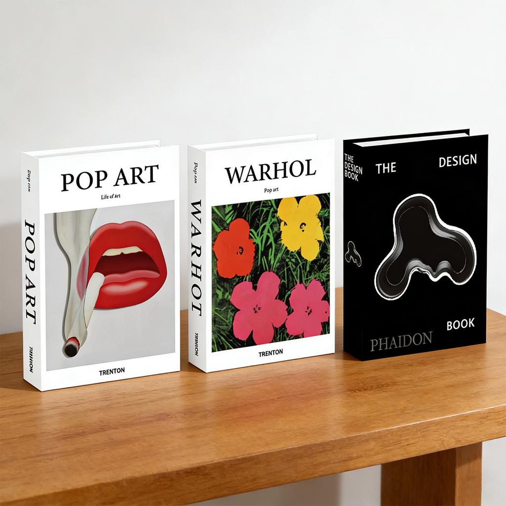 Aesthetic Decorative Books Enhances Your Coffee Table Bookshelf Beautiful Fake/Faux Books for Modern Home Decorations