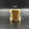 1/8" 1/4" 3/8" 1/2" 3/4" 1" BSPP Femmina Ottone Accoppiatore Riduttore Uguale Raccordo Tubo Connettore Adattatore Acqua Carburante Gas Olio