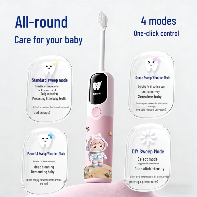 BAIR K6 Kids Smart Sonic Electric Toothbrush with Sterilization Cabin CN plug (adapter included)